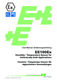 Thumbnail of document Manual - EE100Ex IS Humidity/Temperature Transmitter